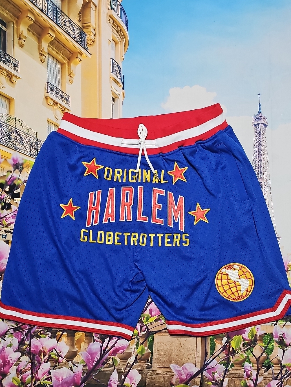 Harlem Globetrotters Triple Double Basketball Shorts‎ Large New
